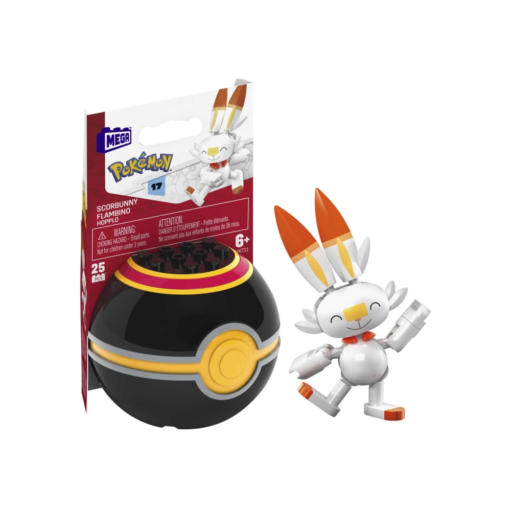 Pokémon Ataque Surpresa Scorbunny 5cm +Pokeball 03541- Sunny