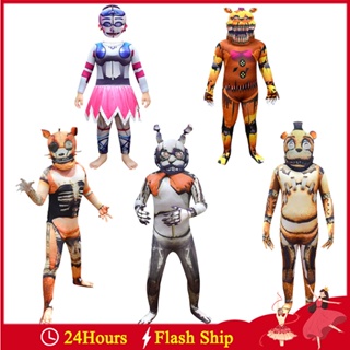 New Five Nights Freddyed Costume Party Boy Girl Cosplay Costumes Fancy  Nightmare Foxy Toy Anime Halloween