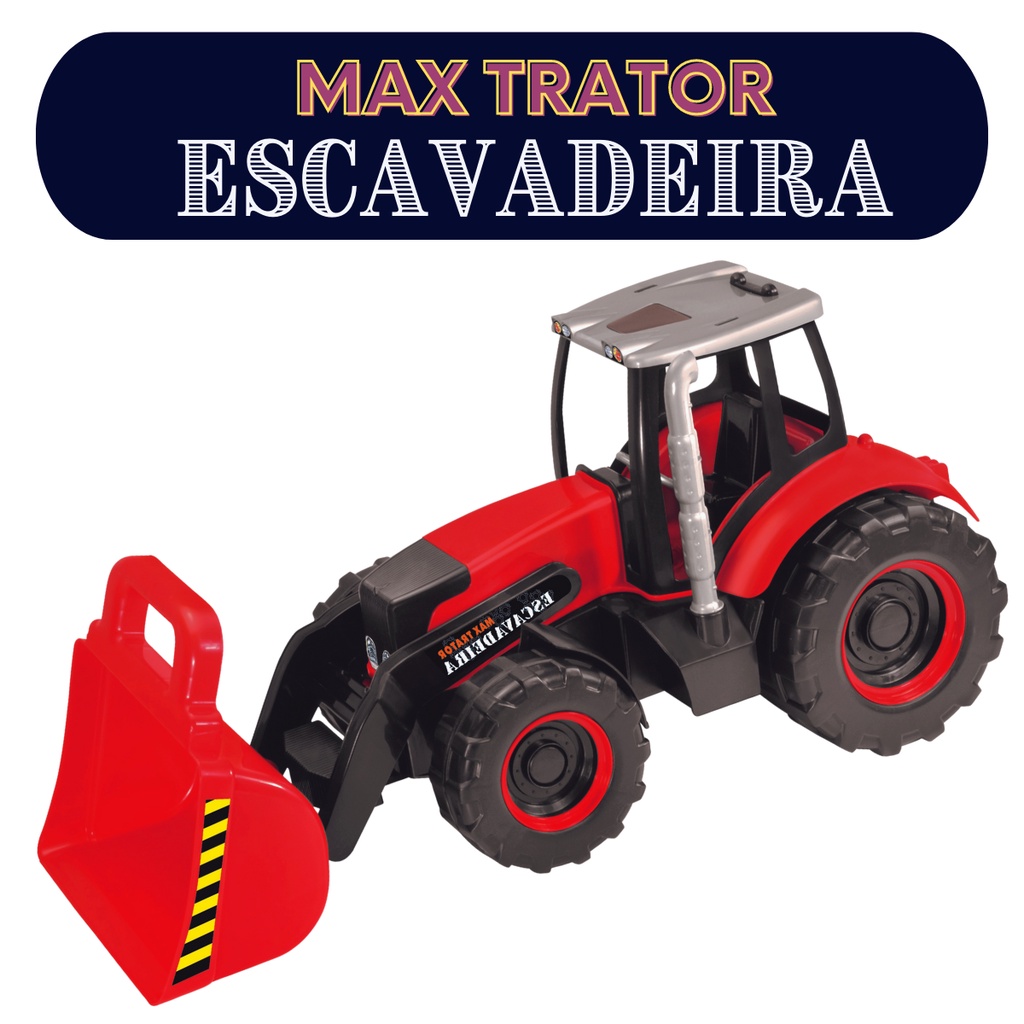 Trator de Brinquedo Infantil Articulado Escavadeira Gigante | Shopee Brasil