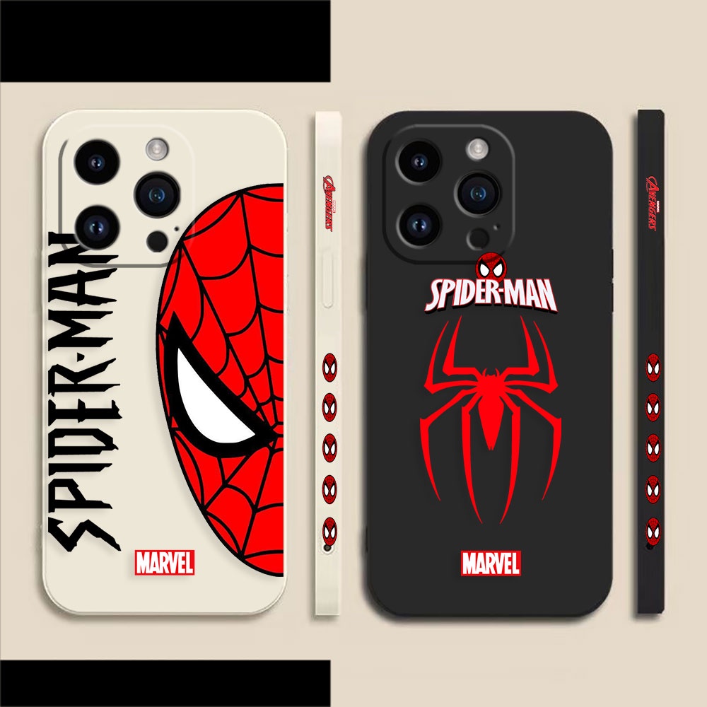 Capa Para Celular Impresso No Lado Do Homem-Aranha iPhone Apple 14 11 12 13 Plus Pro Max XR XS X 6 6s 7 8 SE 2020 2022 Mini