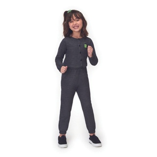 Macacão Infantil Menina Manga Longa Marisol