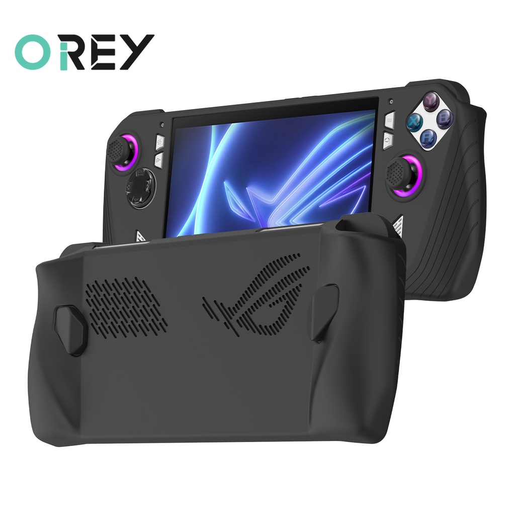 Para ASUS ROG Ally Full Protective Cover Case Soft Com Tampas Rocker Caps Console De Jogo De Mão Anti-Protetor