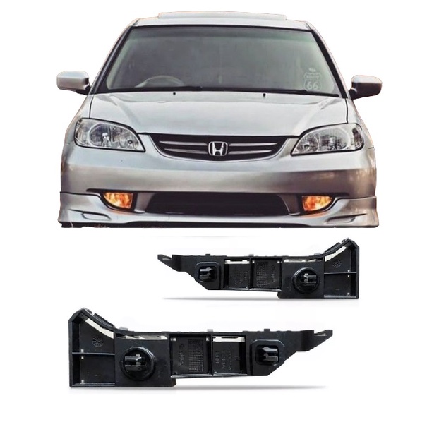 Suporte Guia Parachoque Dianteiro HONDA CIVIC 2002 2003 2004 2005 2006