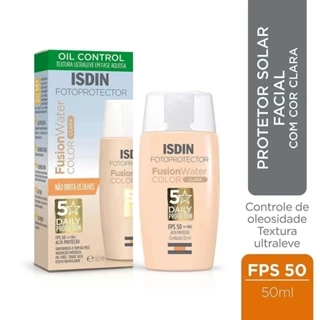 Protetor Solar Facial Isdin Fps50 50ml Cor Clara