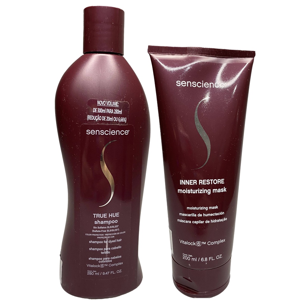 Senscience True Hue Shampoo 280ml + Máscara Inner Restore Moisturizing ...