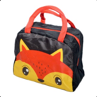 Bolsa Térmica Infantil Lancheira Escolar Marmita C/Alça Estampas Animais  Fofos 3D (URSO MARROM)