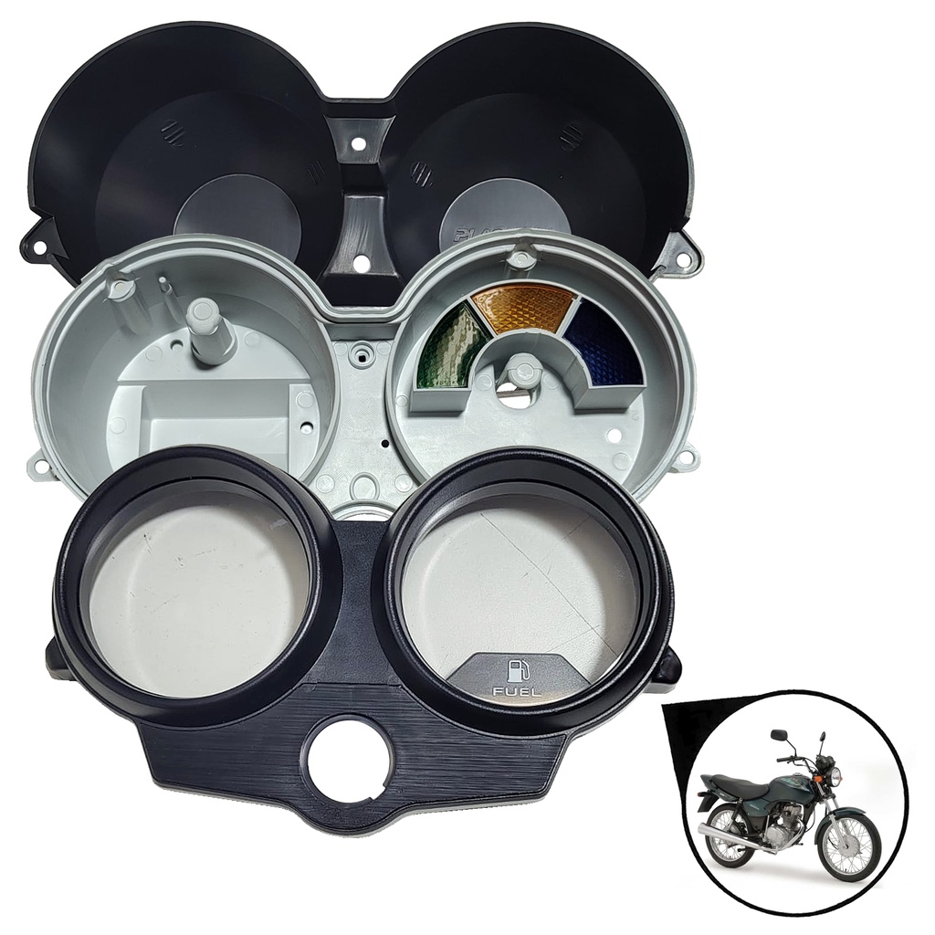 Kit Carcaca Painel Cg125 Titan 125 2000 Até 2008 Plasmotos