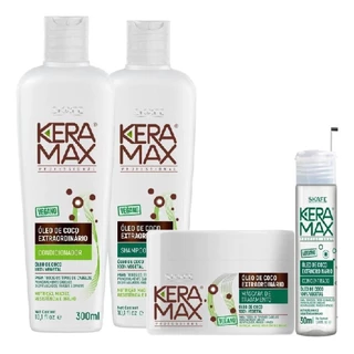 Kit Óleo De Coco Extraordinário Shampoo Condicionador Mascara E Oleo
