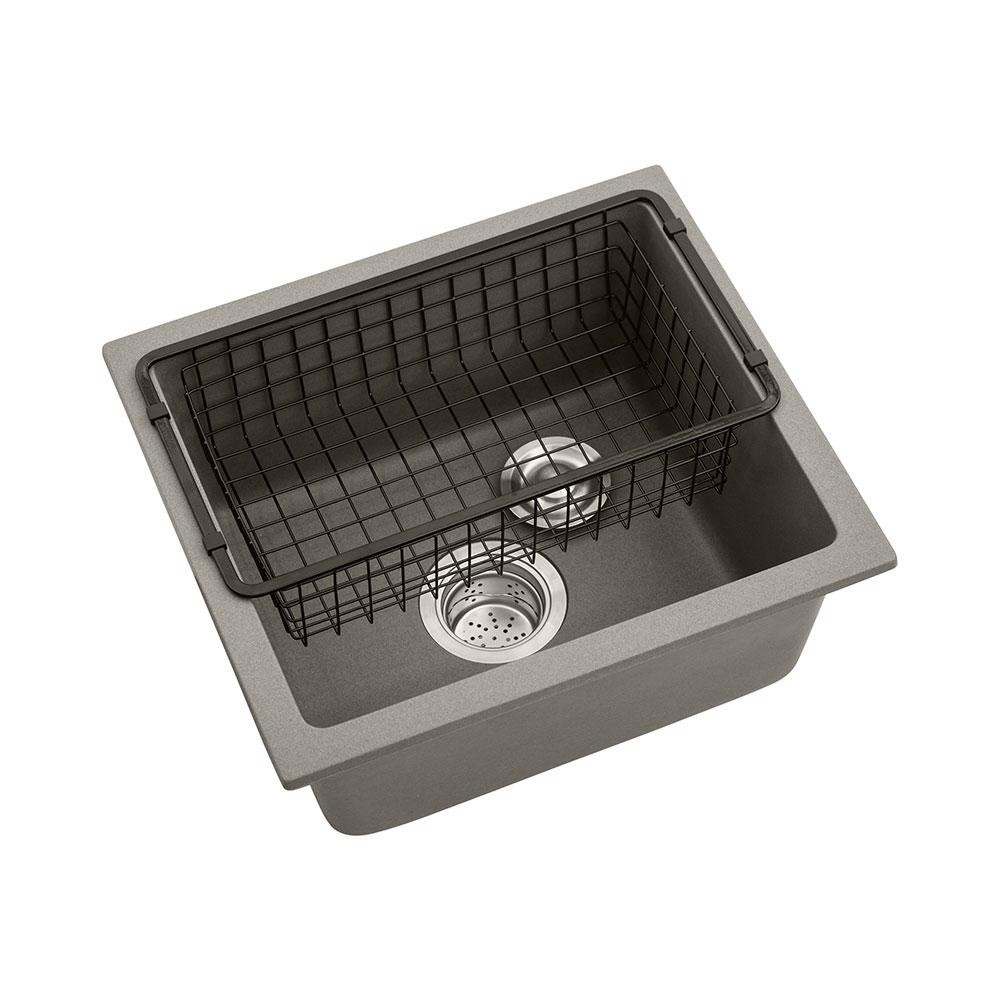 Cuba Para Cozinha Gourmet De Quartzo Com Acessórios Macuxi Pingoo - Cinza