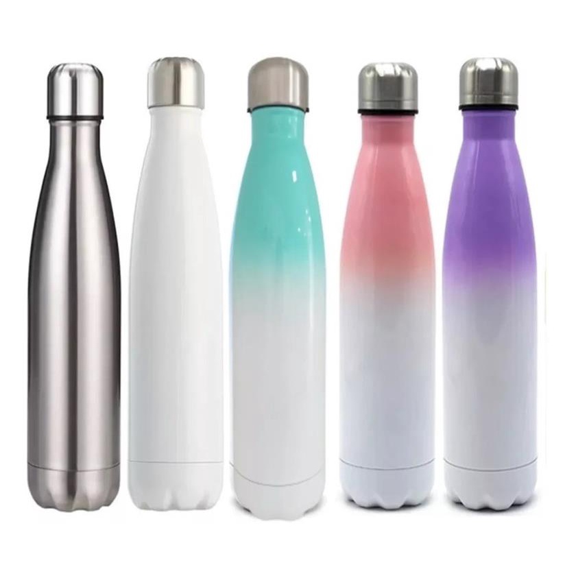 Garrafa Térmica Aco Inox Sublimacao 500ml Diversas Cores