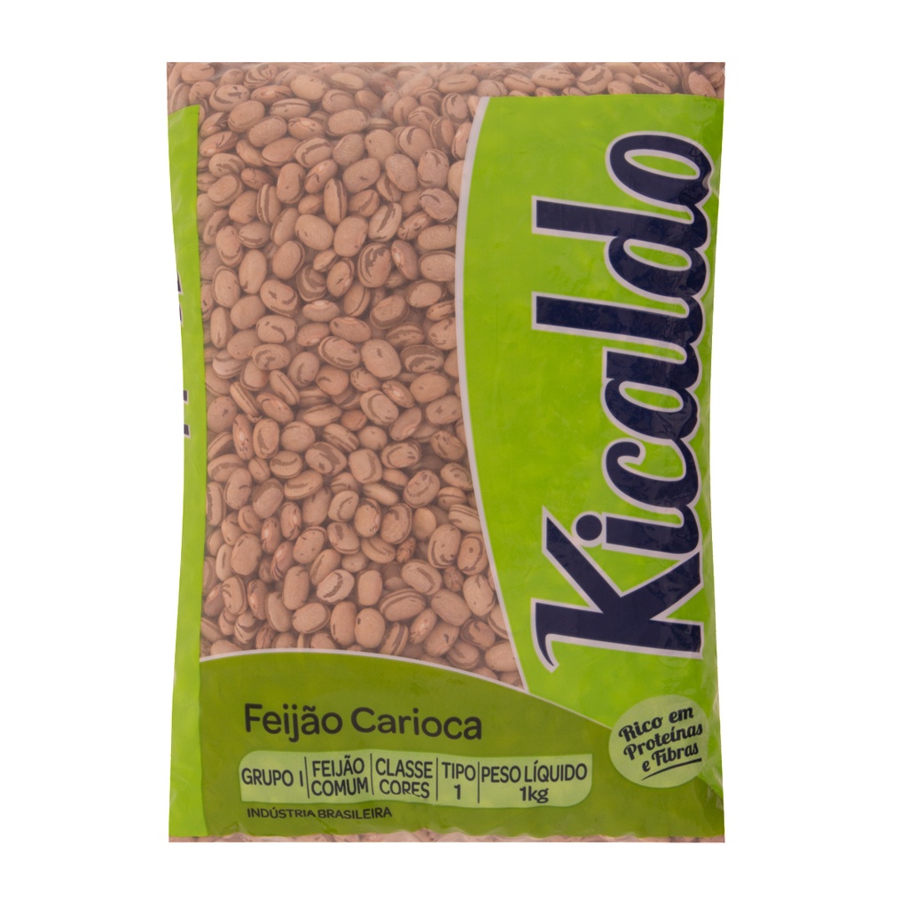 Feijão Carioca Tipo 1 Kicaldo Pacote 1Kg | Shopee Brasil