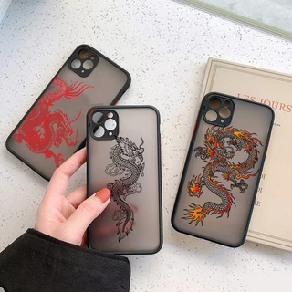 Para Xiaomi 12T Pro Capa Mi 13 12 11 Lite 11T 10T 13T Arte Dragão Deus Estampa Telefone Anti-Impacto Câmera Traseira Protetora