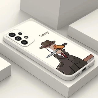 Estojo Para Samsung Galaxy S20 S21 FE plus + Ultra 5G Capa Traseira Do Telefone Silicone Macio Bonito sad De Pato