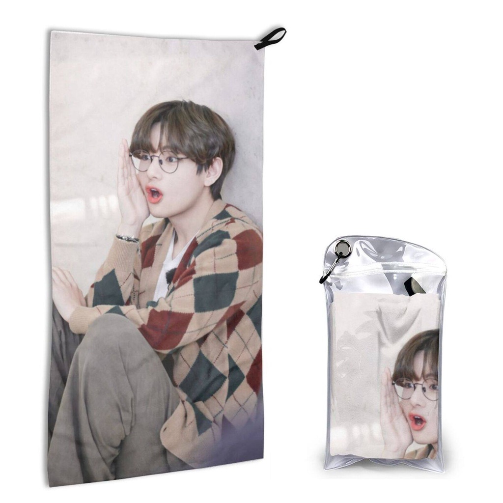 BTS V Kim TaeHyung Beach Toalha De Banho Super Absorvente Rápida Seca ...