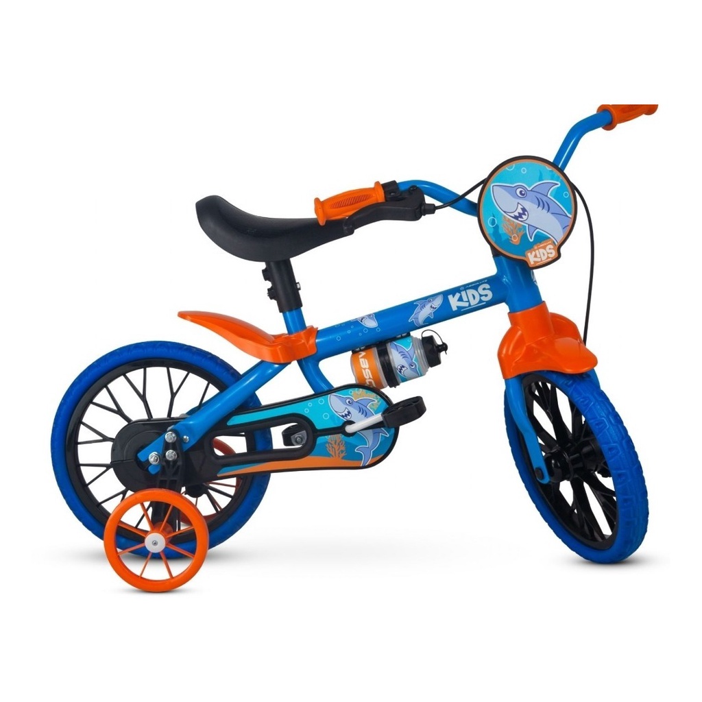 Bicicleta Aro 12 Absolute Menino Infantil Bike Kids Tubarão | Shopee Brasil