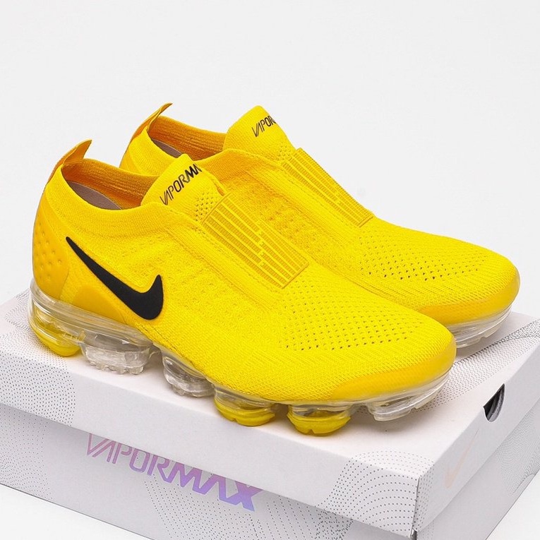 Nike Air VaporMax Flyknit 2 Segundo Couro Tênis Com GA1N Casual