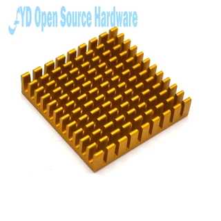 1pcs Dissipador De Calor 45 * 10MM (Ranhura Quebrada A Ouro) De Alto Desempenho Placa De Alumínio Amarela Espessa