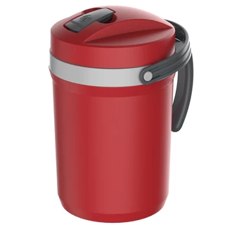 Jarra Térmica Fliptop Vermelho Bebida Gelada 2,5 Litros Tereré Suco em Oferta na Shopee