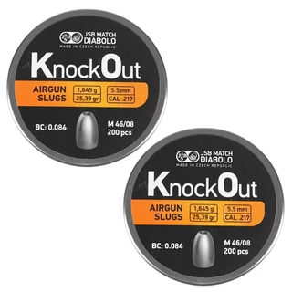2x Chumbinho JSB Slug Knock Out Airgun Slugs 5.5 - 200u