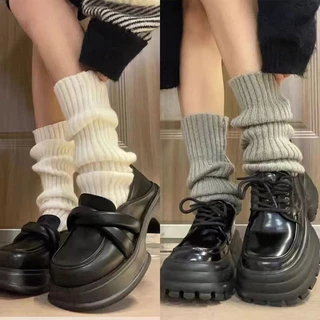 Meias Quentes De Malha Em Estilo Lolita Japonesa 40cm