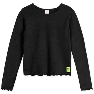 Blusa Infantil Menina Tricô Manga Longa Marisol
