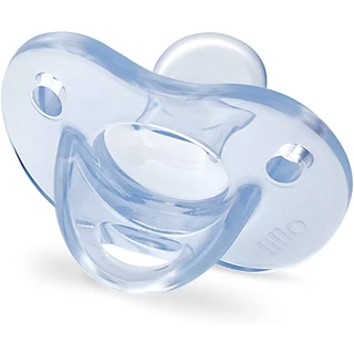 Chupeta Soft Calming Silicone Simétrico Tam.1 Azul - Lillo em Oferta na Shopee