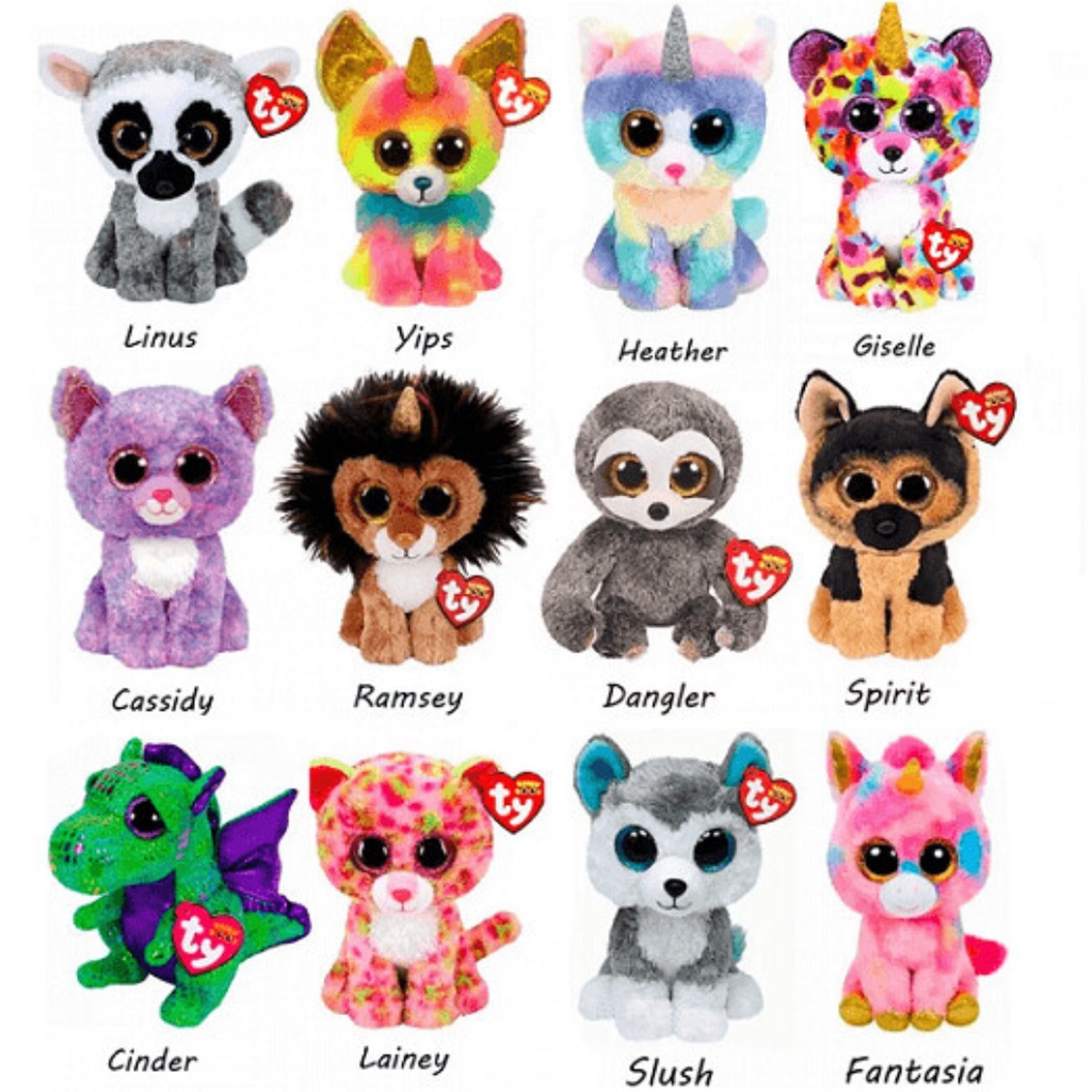 Pelúcia Beanie Boos 16 Cm Ty Sortidos | Shopee Brasil