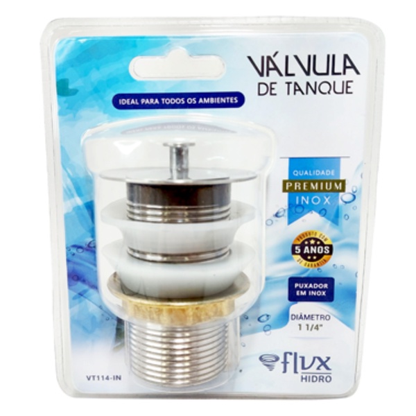 Válvula Lavatório 1.1/4 Inox Inox