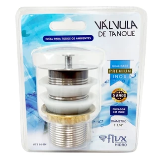 Válvula Lavatório 1.1/4 Inox Inox