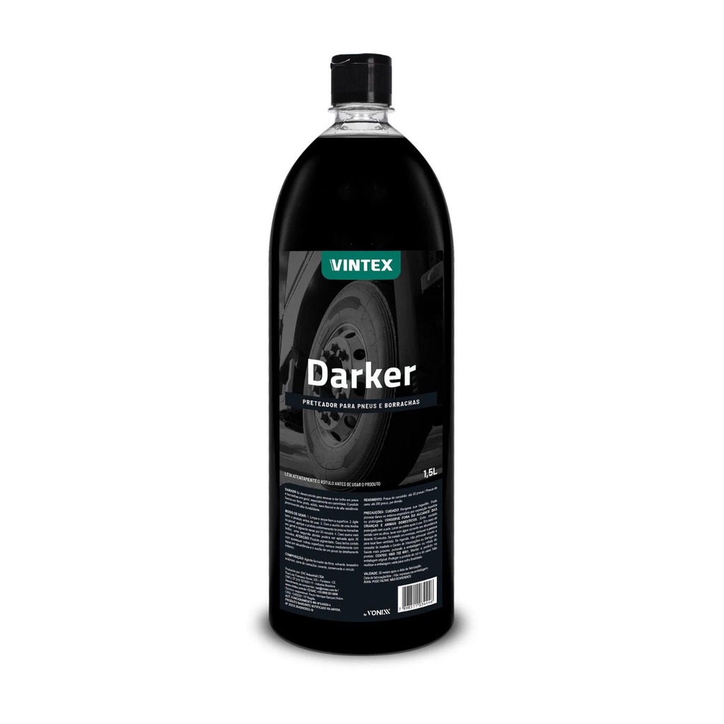 Darker 1,5L Vintex Renovador Restaurador de Pneu e Plásticos com Pigmentação