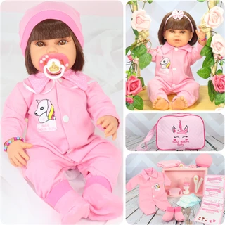 Boneca Princesa Bebê Reborn Menina Silicone Pode Dar Banho Acompanha Vários Acessórios Corpo De Silicone