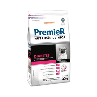 Ração Premier Nutrição Clínica Diabetes Cães Adultos Pequeno Porte 2kg