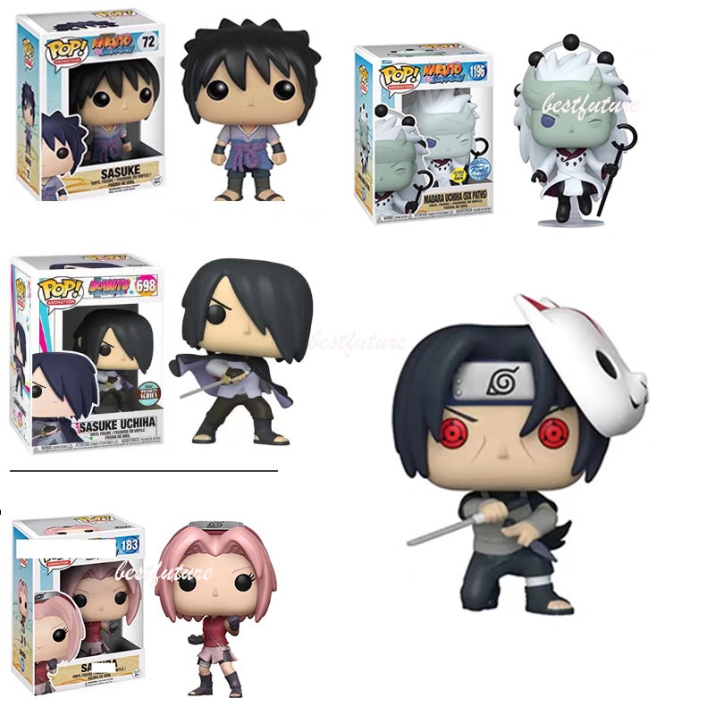 Boneco Bandai Chibi Masters Naruto - Uchiha Sasuke