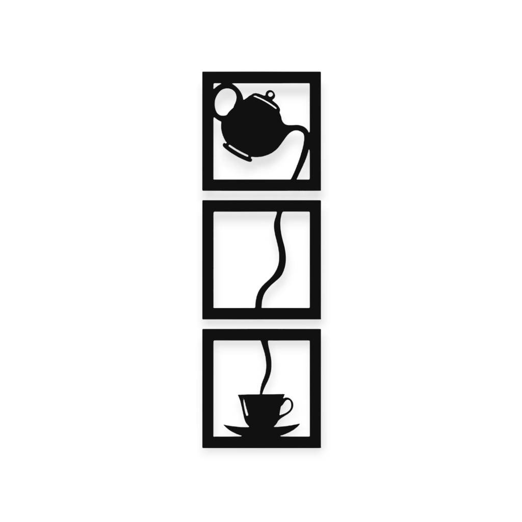 Kit 3 Quadros Para Decorar Cantinho Do Café Cozinha Mdf 3mm