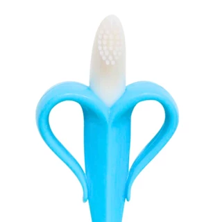 Massageador De Gengiva Silicone Cerdas Curtas Banana 16253 - Buba