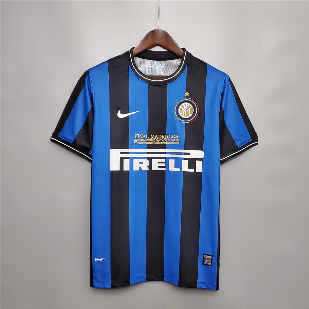 09-10 Inter Milan Home Football Shirt Retro De