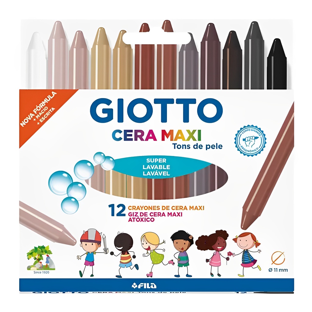 Craies Effaçables Giotto Cera Strong 12 Couleurs