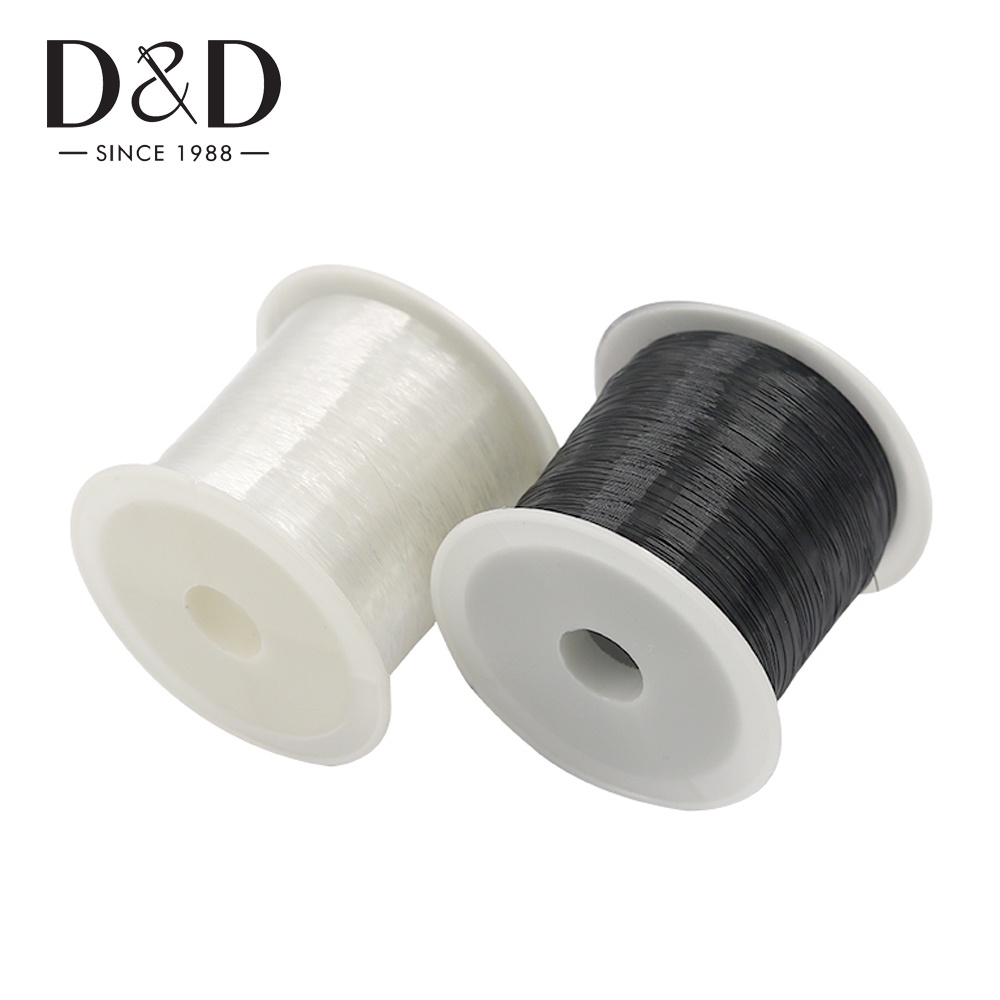 1/2/4/6pcs 80m/Rolo 0,2mm Preto E Branco Fio De Nylon Inelástico De Duas Cores Pode Ser Usado Para O Costura De Jóias Com Contas De Bricolage