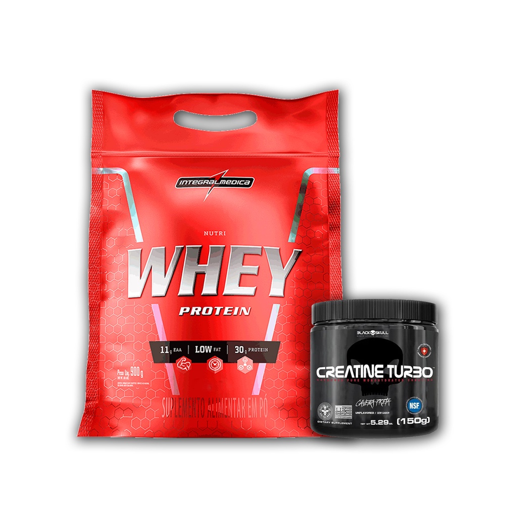 Kit Creatina Turbo 150g + Nutri Whey 900g Integralmedica