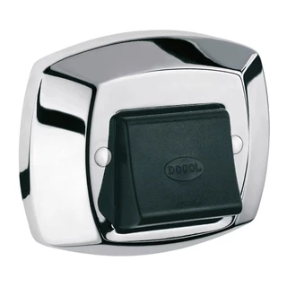 Acabamento Para Base De Valvula De Descarga Docol Cromado Com Tecla Preta em Oferta na Shopee