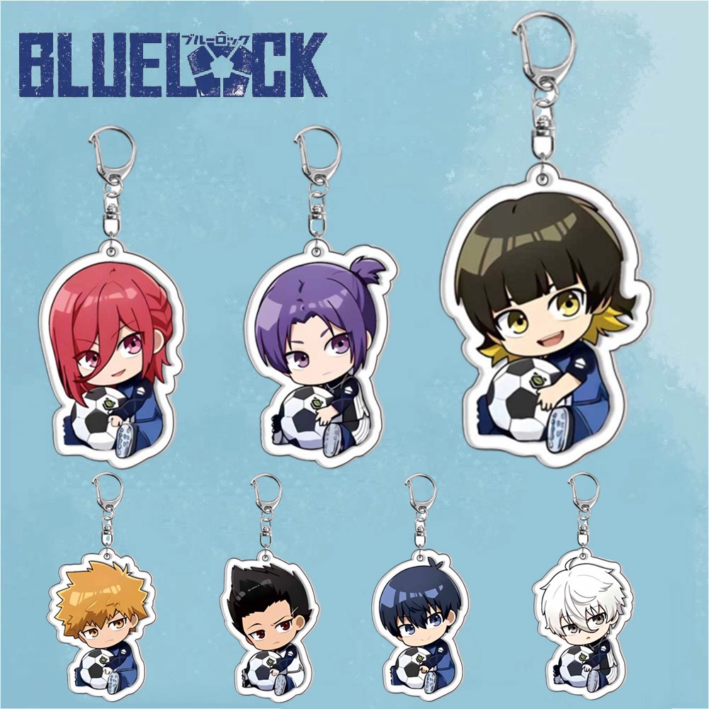 Anime BLUE LOCK Chaveiro Arcylic Keychain Figuras De Desenho