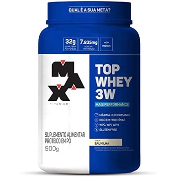 Top Whey 3W + Performance 900G (32g de proteína) – Max Titanium Baunilha