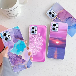 Para Motorola Moto G13 G23 Capa De Silicone TPU Macia MotoG13 MotoG23 Traseira De Mármore Da Moda Padrão Transparente