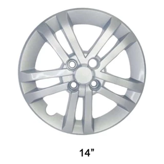 Calota do Fiat Argo prata 2021 Aro 14 1un Tiger Cb0038-