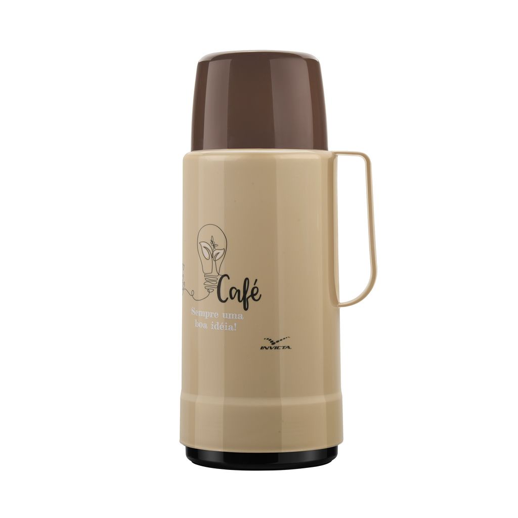 Garrafa Térmica Café GLT Rolha 1L Ideia Invicta Chá Leite Bebidas Quentes Original Nfe Garantia