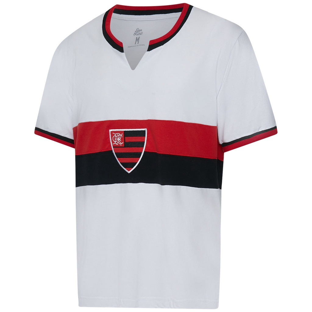 Camisa Flamengo Retrô 1976 Branca Masculina