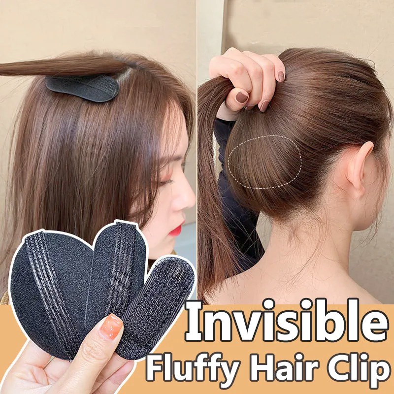 Almofada De Cabelo Puff Hair Head Fofa Invisível Clip De Esponja Bun Bump It Up Volume Base Para Acessórios Feminino E