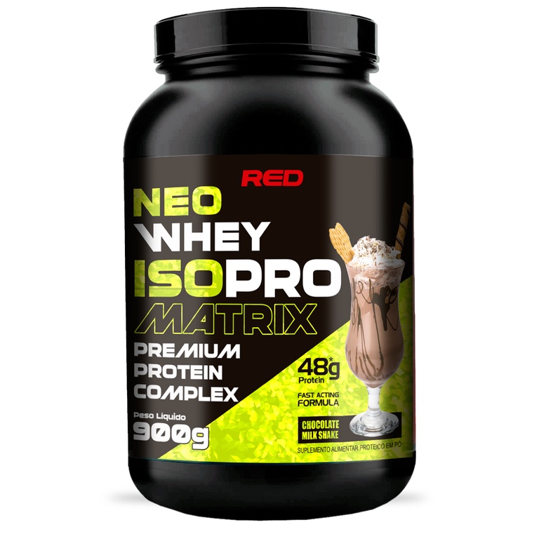 Whey Isolado e Concentrado Blend Neo Isopro Matrix 900g – Red Series