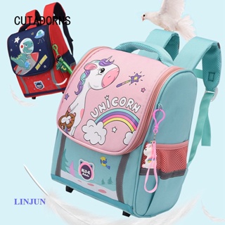 LINJUN Mochila Escolar Unicórnio Menina Pônei Menino Dinossauro Jardim De Infância