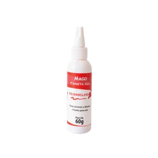 CANETA GEL P/ DECORAÇÃO VERMELHO 60G - MAGO